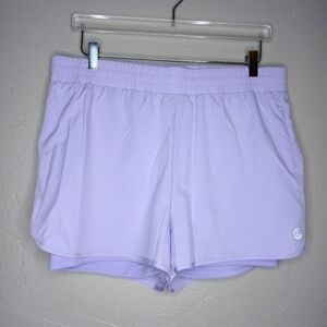 Johnny Was Calme Purple Elements Run Shorts